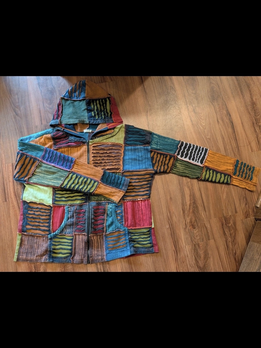 EARTHBOUND Multicolor Patchwork Hoodie